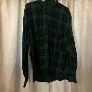 Old navy green flannel